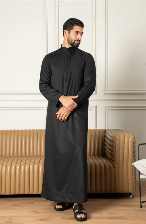 Bahraini-Style Thobe (Black)