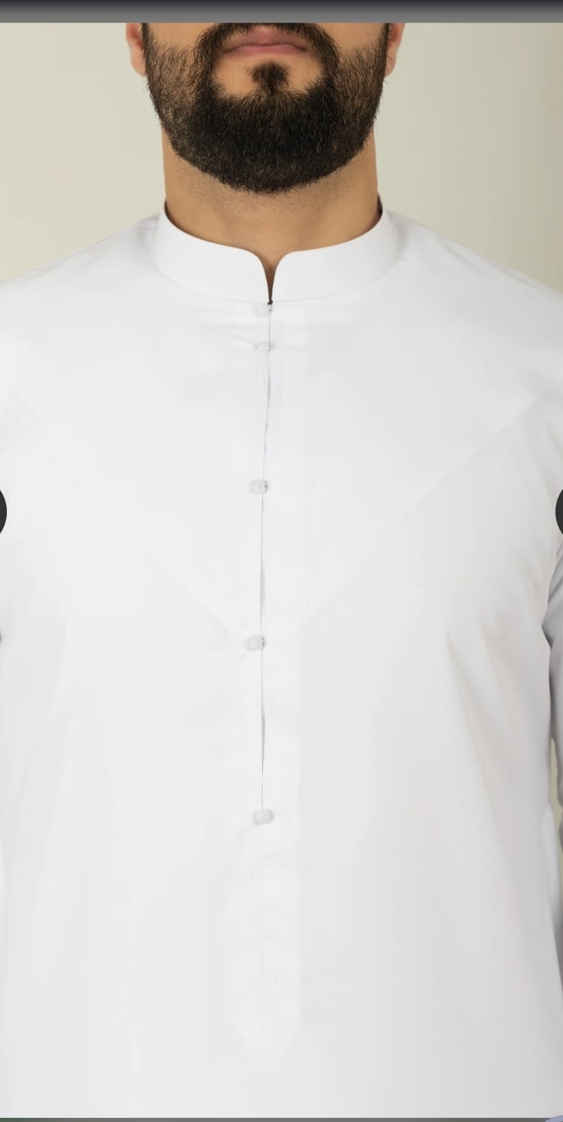 Bahraini-Style Men's Thobe (Ivory)