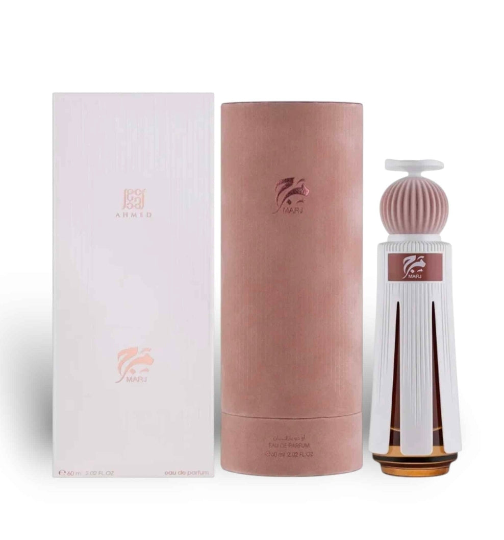 Ahmed Al Maghribi Marj Extrait de Parfum 60ml – Unisex Citrus, Floral & Woody Fragrance with Bergamot, Pink Pepper, Patchouli, Amber, Musk & Agarwood – Long Lasting EDP