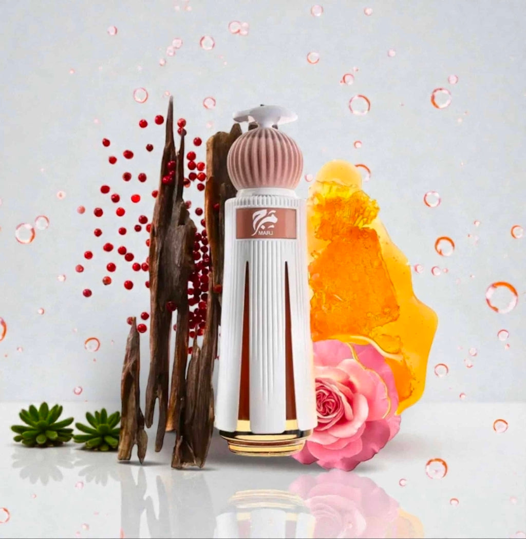 Ahmed Al Maghribi Marj Extrait de Parfum 60ml – Unisex Citrus, Floral & Woody Fragrance with Bergamot, Pink Pepper, Patchouli, Amber, Musk & Agarwood – Long Lasting EDP