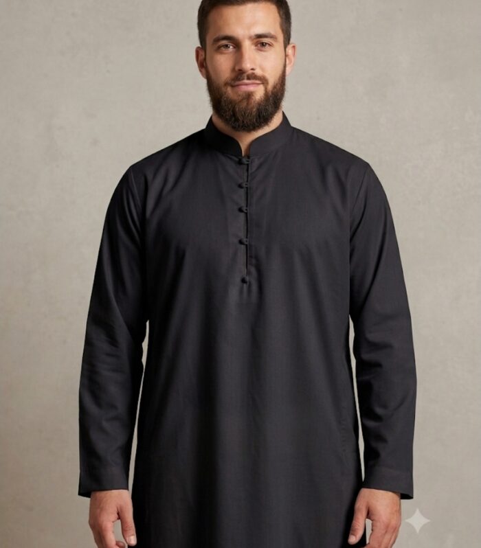 Bahraini-Style Thobe (Black)